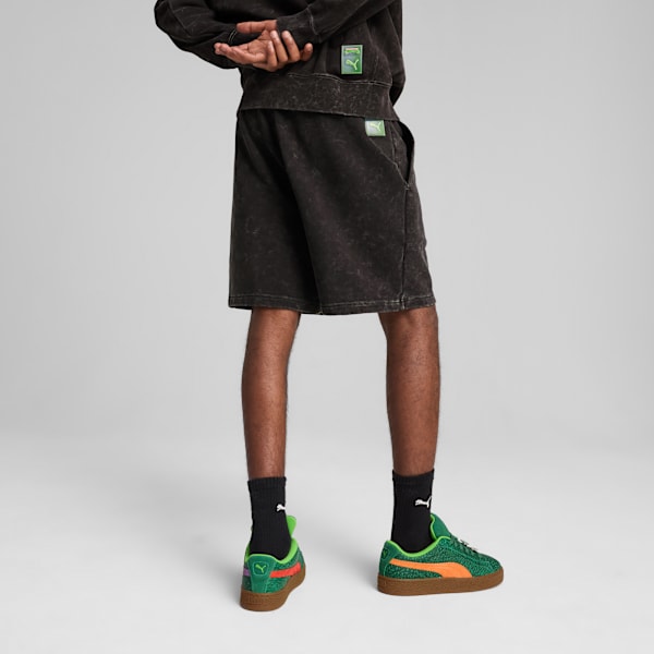 PUMA x TEENAGE MUTANT NINJA TURTLES Men's Relaxed Fit  7" Shorts, PUMA Black, extralarge-IND